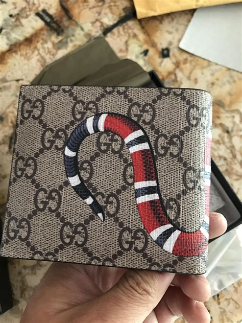 nina's gucci snake wallet replica vs retail breakdown self.designerreps|gucci wallet checker.